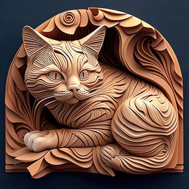 3D модель Егейська кішка (STL)